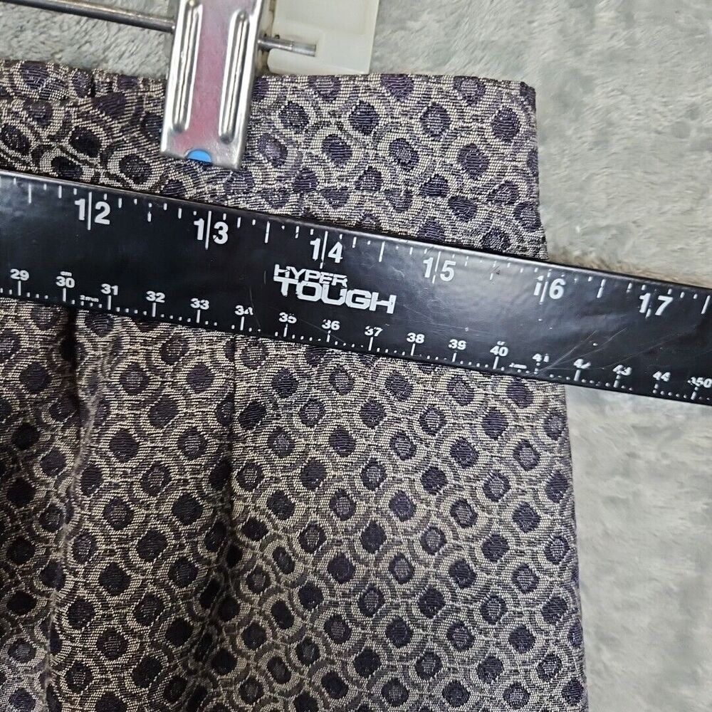 Kasper Dress Pencil Skirt Size 12 gray black geometric print lined - Picture 3 of 8